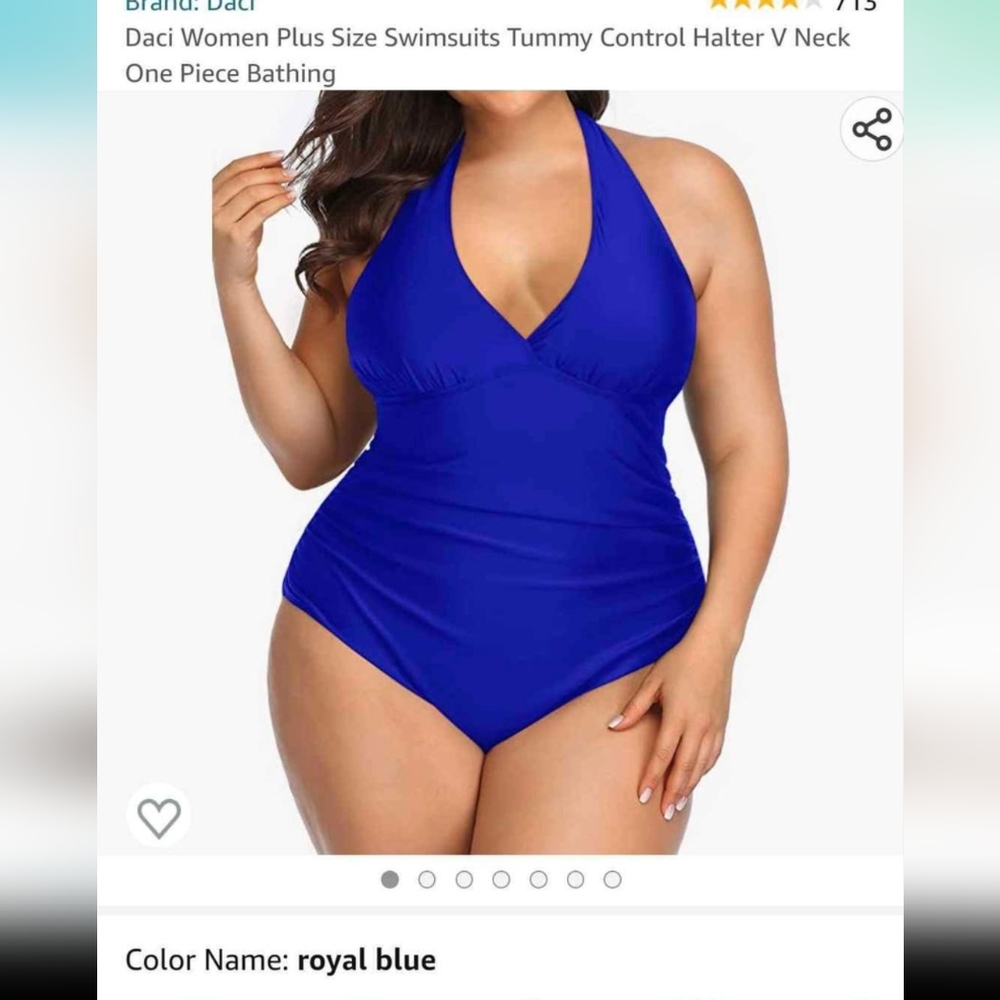 Daci tummy control bathing suit size 20